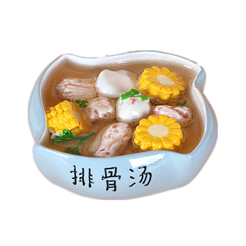 冰箱贴3d立体创意磁性贴仿真个性食物食玩小吃留言贴吸铁石开瓶器