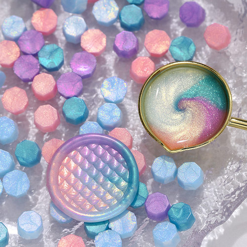 八角极光火漆蜡粒闪粉偏光炫彩