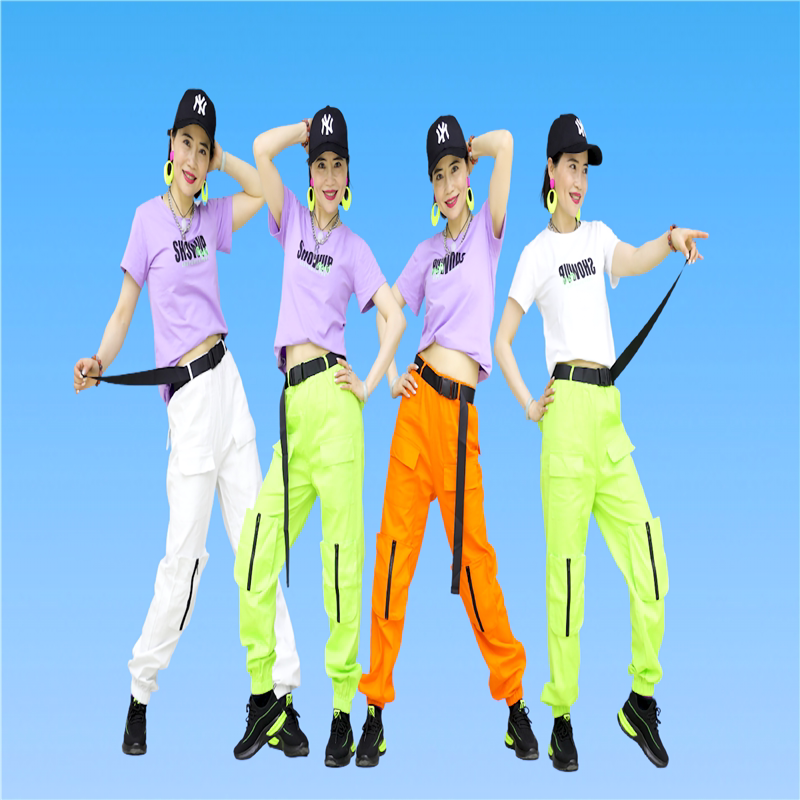 2021杨丽萍广场舞《野摩托》《爱我是你说的谎》同款舞服2108银