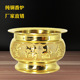 纯铜精雕大边香炉招财进宝佛光普照家用客厅佛堂供奉礼佛用香薰炉