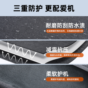 派凡笔记本收纳包膝上桌多功能电脑支架气囊防摔防震14寸适用苹果macbook华为2024新款出差手提内胆保护套男