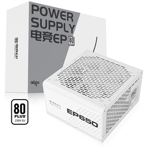 爱国者额定700W/650W EP750黑色电脑电源台式机直出电源白牌全新