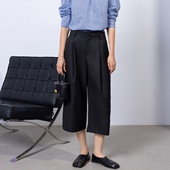 八分阔腿裤 七分裤 高腰直筒宽松垂坠感高级感西装 春季 子 女2026新款