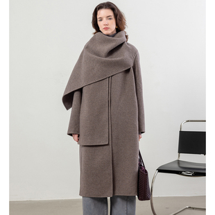 双面羊绒大衣女款2025新款冬季气质高级感羊毛呢子中长款毛呢外套