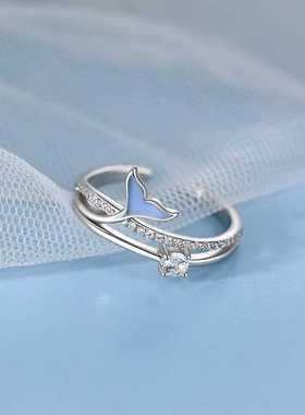 小张的故事925纯银戒指小众设计感高级轻奢个性ins潮冷淡风食指戒