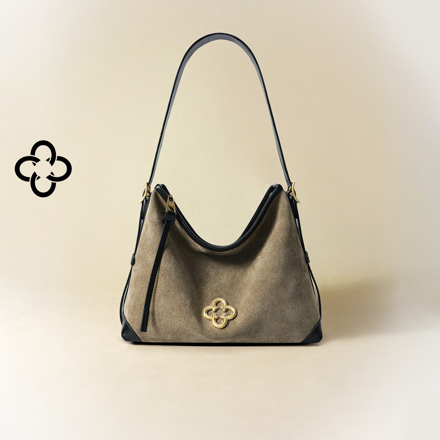 CASSILE卡思乐女包松涛托特包冬季牛皮绒面hobo通勤大容量斜挎包