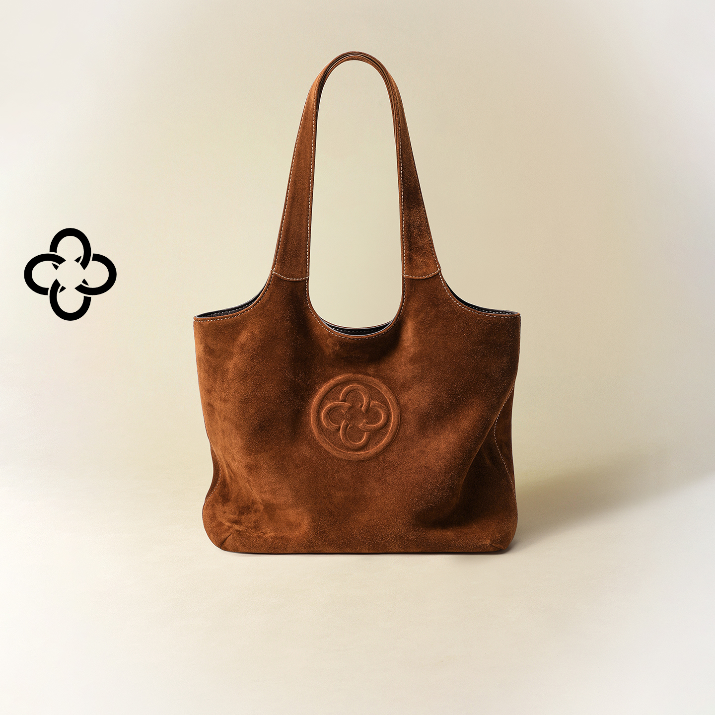 【意大利进口真鹿皮】卡思乐绒面马甲托特包复古大容量通勤单肩包