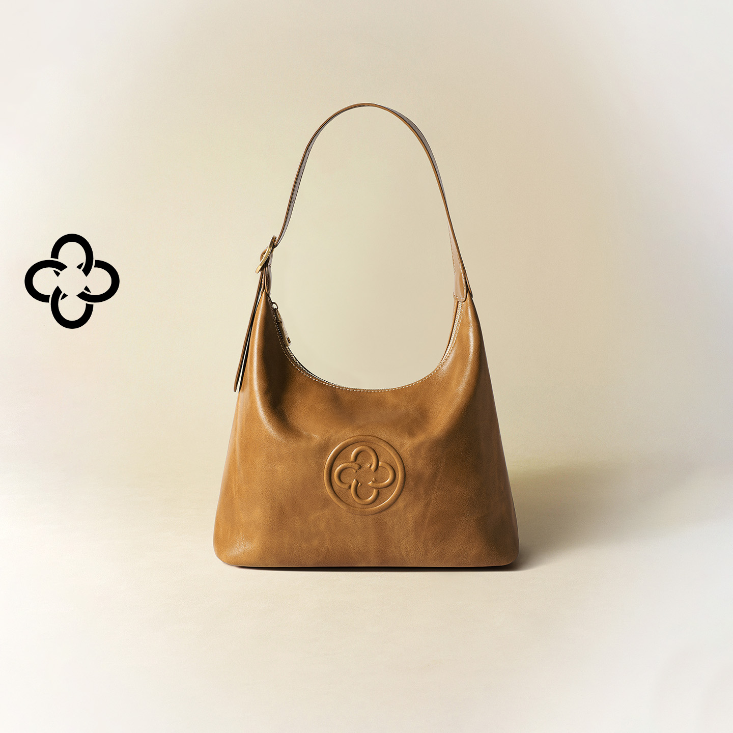 CASSILE卡思乐女包小号腋下hobo包复古植鞣真牛皮单肩斜挎托特包