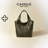 卡思乐MINI马甲托特包女2026新款 复古褶皱真牛皮单肩手提小菜篮包