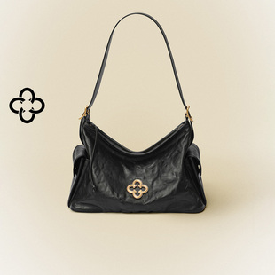 CASSILE卡思乐吐司包2026新款植鞣牛皮通勤腋下包单肩斜挎hobo包