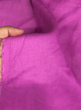 加厚加粗粉紫色纯亚麻欧洲法国捷克2024流行经典僧服对襟衫意大利