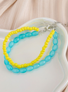 女式手工串珠手链简约百搭小众品