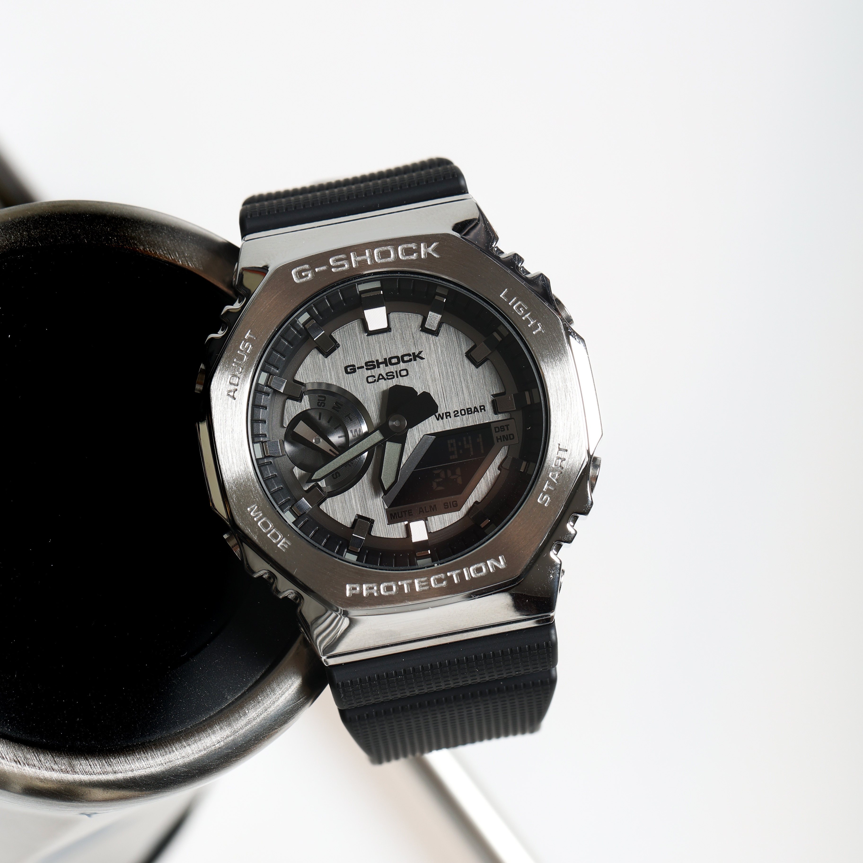 卡西欧农家橡树金属壳g-shock八角王一博宇航员男女手表gm-2100