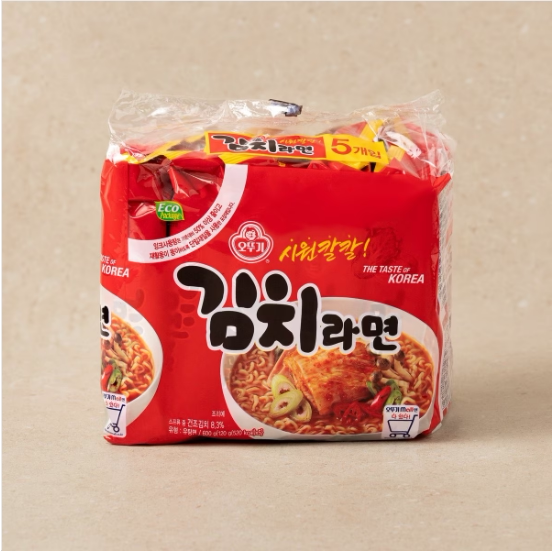 不倒翁清爽微辣泡菜拉面