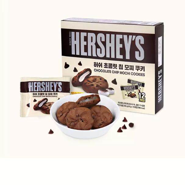 韩国直发HERSHEY'S好时巧克力麻薯打糕夹心糯米柔软曲奇饼干12枚