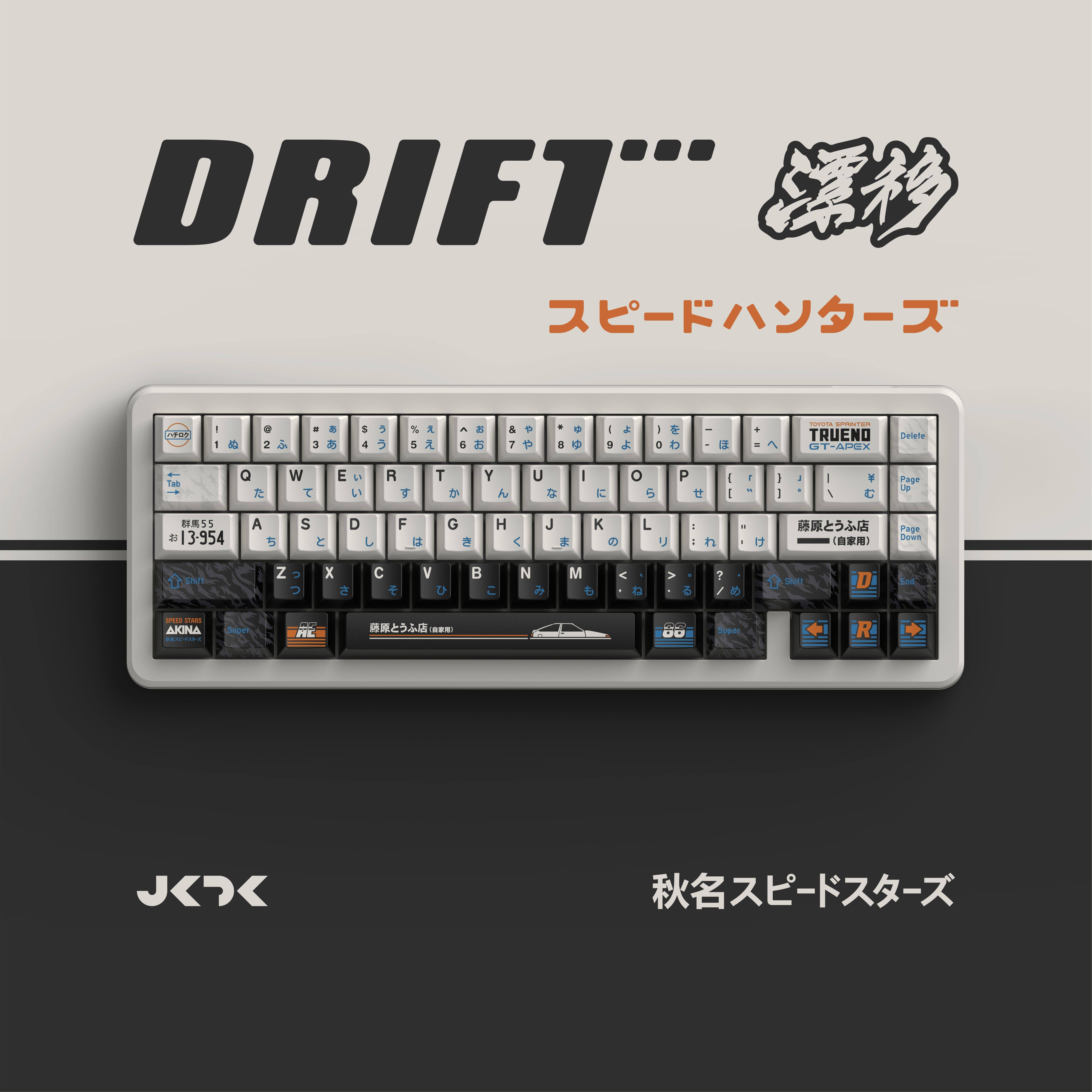 JKDK Studio 漂移DRIFT PBT五面热升华原厂68 980 75 87 104键帽图片