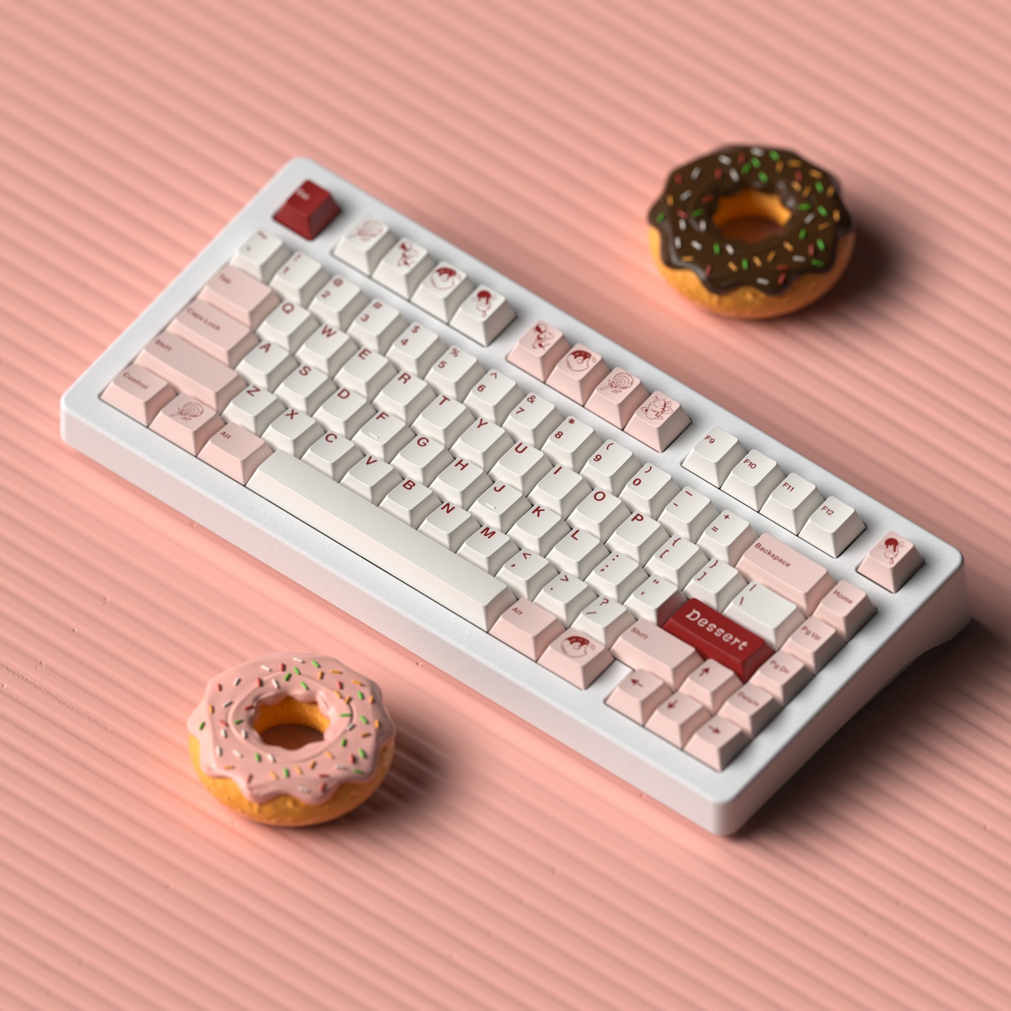 热升华甜点dessert原厂高度键帽图片