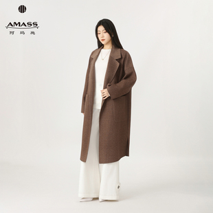 2025秋冬装 高质感保暖羊毛外套极简中长毛呢大衣女5400952