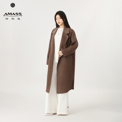 2025秋冬装高质感保暖羊毛外套极简中长毛呢大衣女5400952