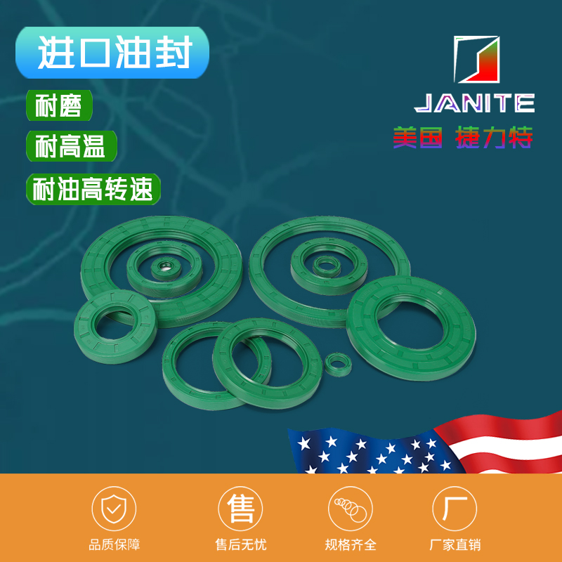 捷力特美国丁青胶螺纹边油封