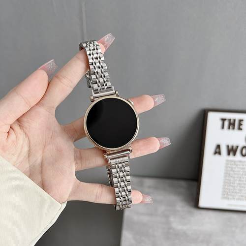 适用华为GT5pro表带GT4不锈钢带GT3蝴蝶扣新款watch3/4金属Magic2