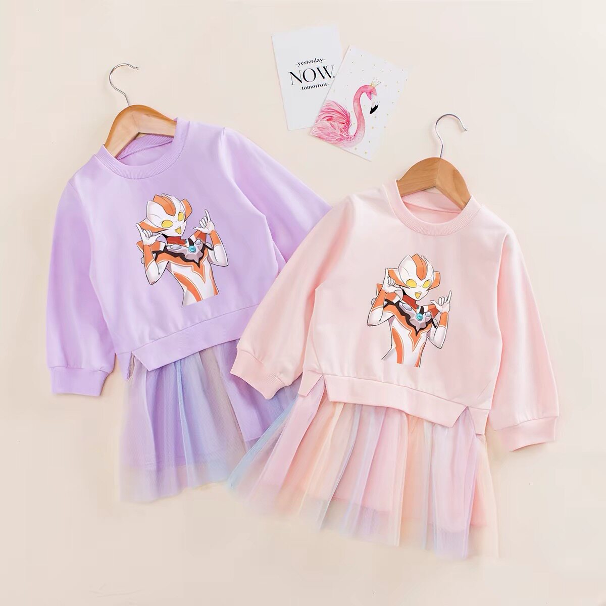 儿童秋装纯棉裙子女童格丽乔衣服女宝宝秋季长袖网纱公主裙连衣裙