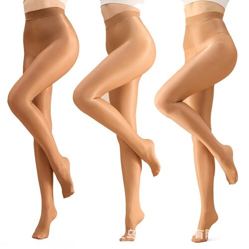 Shaping Tights舍宾袜健美操闪光袜跨境欧美大码XXL70D反光袜