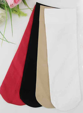 120D面膜钢丝四季男女适用加厚天鹅绒短袜排汗吸湿白色中筒红袜子