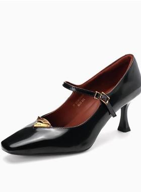 [翎羽系列]25春法式高跟鞋玛丽珍单鞋女KA65118-11