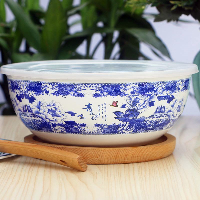 大号加厚水果碗带盖包邮和面盆