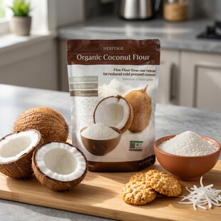 赫丽特奇有机椰子粉500g斯里兰卡进口天然椰子面粉无麸质烘焙西点