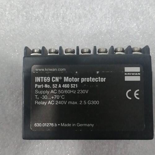 KRIWAN INT69 CN电机保护模块，型号52A460--议价商品