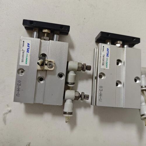 德客气缸TN10X10S，拆机件，原装正品，带接头，型号清--议价商品