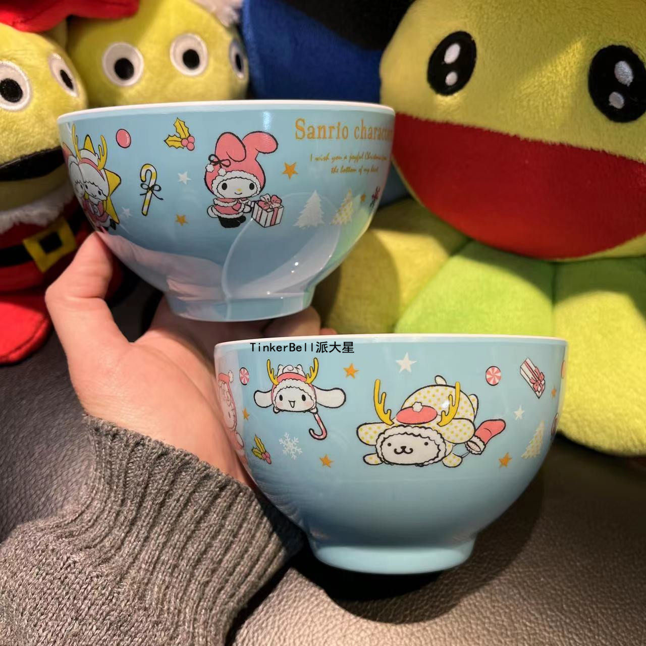 三丽鸥Hellokitty家族限定儿童密胺耐摔碗宝宝辅食碗耐热汤饭碗