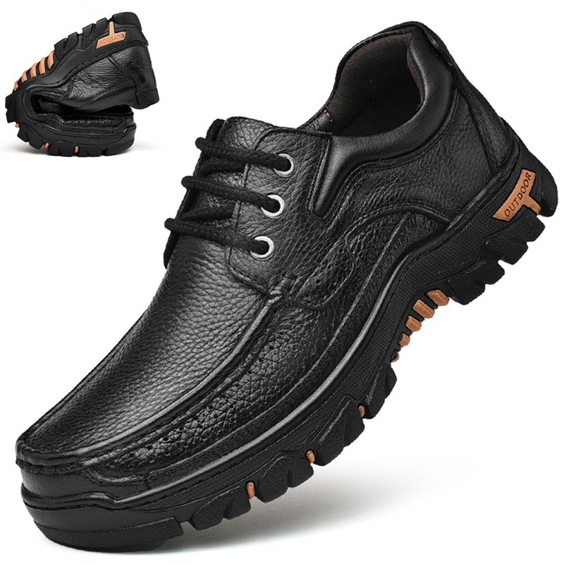 男鞋防滑户外头层牛皮休闲