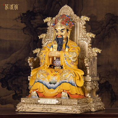 五台山树脂财神佛堂摆件
