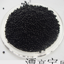 2MM黑色米珠diy珠子材料  配件饰品串珠舞蹈服鞋帽散珠10克