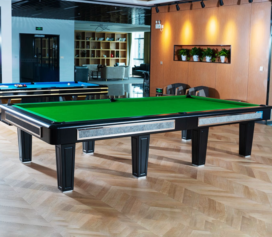 别墅台球桌斯诺克标准成人家用黑八九球桌球台