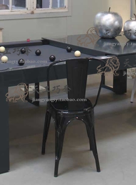 亮光黑色台球桌餐桌二合一多工能台球桌