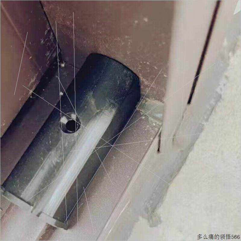 断桥铝合金门窗限位器防撞块推拉窗户防碰保护移门塑料限位块配.