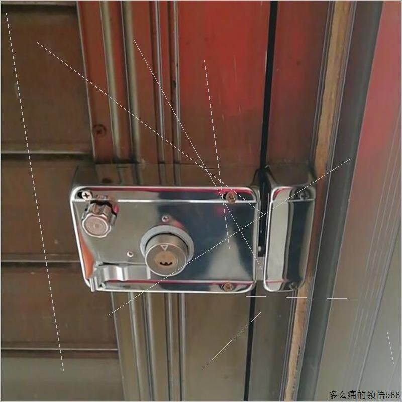 老式门锁外装门锁防盗门锁铁门锁房门锁室内大门锁不锈钢暗锁锁.