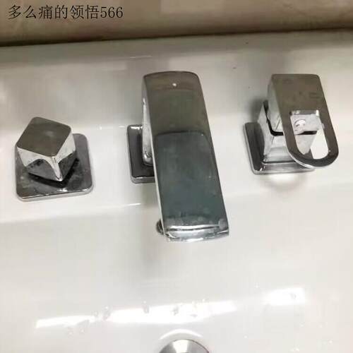 洗脸面盆浴室柜水龙头冷热分体龙头配件开关立式抽拉式四件套三.