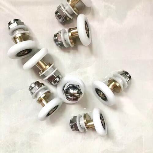 淋浴房滑轮圆弧浴室吊轮老式偏心轮配件玻璃拉门单轮大轴承滑轮