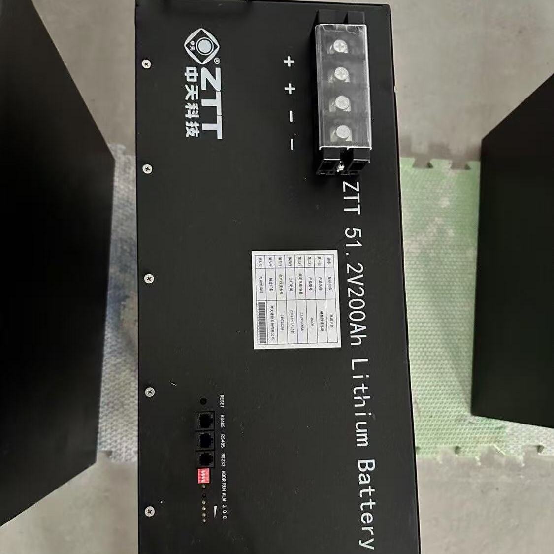 中天磷酸铁锂蓄电池48V50AH/100AH/200AH太阳能光伏储能通讯基站