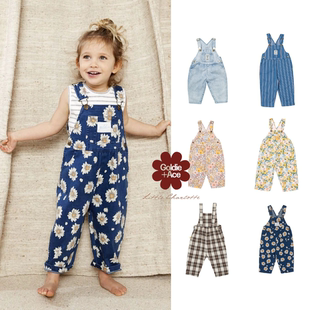 春秋 澳洲Goldie Ace男女儿童牛仔裤背带裤复古时尚宽松裤子