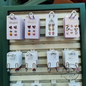 香港迪士尼乐园卡通耳钉米奇米妮奇蒂蒂唐老鸭黛西可爱甜甜圈饰品