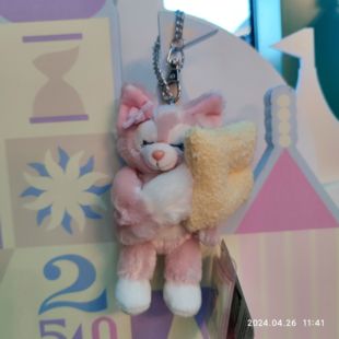 香港迪士尼包挂件玲娜贝儿甜睡梦卡通可爱毛绒公仔钥匙扣