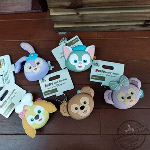 香港迪士尼挂件玲娜贝儿雪莉玫可琦安星黛露托尼硅胶零钱包钥匙扣