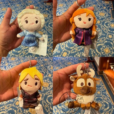 香港迪士尼冰雪奇缘大头爱莎宝安娜王子驯鹿卡通可爱钥匙扣包挂件