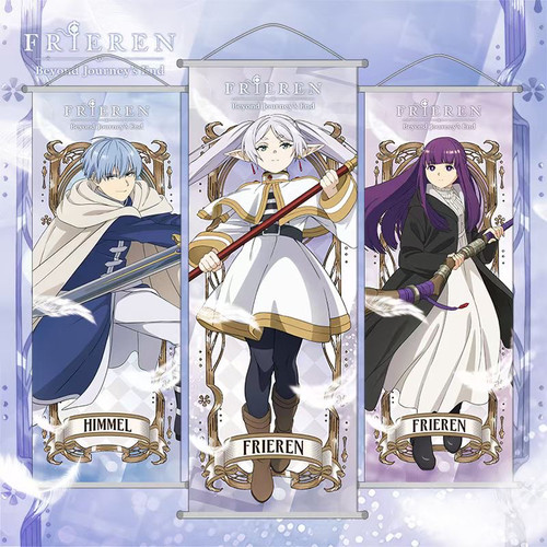 葬送的芙莉莲周边挂画菲伦辛美尔海塔休塔克尔绸布海报动漫二次元